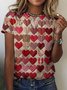 T-shirts Décontracté Plain Été Micro-élasticité Manches Courtes Col Rond Régulier Trapèze Régulier pour Femmes