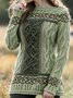 Pulls Femmes Décontracté Imprimé d'Animal Printemps / Automne Quotidien Coupe Régulière Manches Longues Col Rond Régulier Trapèze