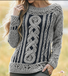 Pulls Décontracté Imprimé d'Animal Printemps / Automne Quotidien Coupe Régulière Laine/Tricot Régulier Trapèze Régulier pour Femmes