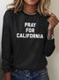T-shirts Décontracté Printemps / Automne Plaid Quotidien Coupe Régulière Manches Longues Col Rond Trapèze Régulier pour Femmes