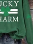 à Capuche Décontracté Printemps / Automne Lettres de texte Coton Micro-élasticité Quotidien Manches Longues Droit Régulier pour Femmes