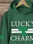 à Capuche Décontracté Printemps / Automne Lettres de texte Coton Micro-élasticité Quotidien Manches Longues Droit Régulier pour Femmes