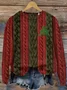 Pulls Décontracté Imprimé d'Animal Printemps / Automne Micro-élasticité Coupe Régulière Col Rond Laine/Tricot Régulier Régulier pour Femmes