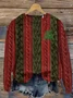 Pulls Décontracté Imprimé d'Animal Printemps / Automne Micro-élasticité Coupe Régulière Col Rond Laine/Tricot Régulier Régulier pour Femmes