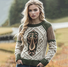 Pulls Décontracté Imprimé d'Animal Printemps / Automne Micro-élasticité Quotidien Coupe Régulière Manches Longues Col Rond Laine/Tricot pour Femmes