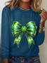 Chemisiers1 Décontracté Bloc de Couleur Printemps / Automne Quotidien Ample Meilleure vente Manches Longues en Mélangé de Coton Droit pour Femmes