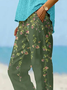 Pantalons Décontracté Floral Printemps / Automne Imprimé Quotidien Pantalon à la cheville Pantalon droit Droit Régulier pour Femmes