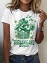 T-shirts Femmes Décontracté Imprimé d'Animal Été Micro-élasticité Vacances Coupe Régulière Régulier Trapèze Régulier