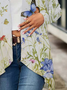 Élasticité moyenne Manches Longues Régulier Floral Kimono Imprimé pour Femmes