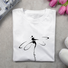 T-shirts Décontracté Printemps / Automne Libellule Imprimé Micro-élasticité Quotidien Jersey Régulier Droit pour Femmes
