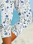 Pantalons Décontracté Floral Été Viscose Naturel Aucune élasticité Quotidien Legging Régulier pour Femmes