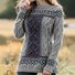 Pulls Femmes Décontracté Imprimé d'Animal Printemps / Automne Quotidien Coupe Régulière Manches Longues Col Rond Régulier Trapèze
