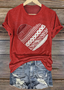 T-shirts Femmes Géométrique Décontracté Été Coton Quotidien Coupe Régulière Col Rond Régulier Régulier