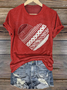 T-shirts Femmes Géométrique Décontracté Été Coton Quotidien Coupe Régulière Col Rond Régulier Régulier