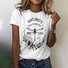 T-shirts Femmes Décontracté Floral Été Polyester Micro-élasticité Vacances Col Rond Trapèze Régulier