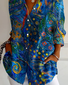 Chemises Femmes Décontracté Abstrait Printemps / Automne Polyester Aucune élasticité Quotidien Régulier Droit Col de Chemise