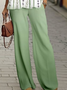 Deux Pièces Ensembles Femmes Décontracté Floral Printemps / Automne Naturel Quotidien Ample Top Avec Pantalons Droit T.-N.-L.