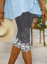 Pantalons Femmes Décontracté Floral Été Imprimé Aucune élasticité Quotidien Taille Élastique Régulier T.-N.-L.