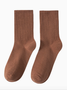 Chaussettes Femmes Décontracté Plain Toutes Les Saisons Coton Quotidien Chaussettes sur le mollet Régulier