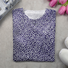 T-shirts Femmes Décontracté Floral Printemps / Automne Imprimé Micro-élasticité Jersey Manches Longues Col Rond Régulier