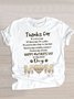 T-shirts Femmes Décontracté Été Lettres de texte Coton Quotidien Manches Courtes Col Rond Régulier Trapèze