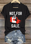 T-shirts Femmes Décontracté Été Lettres de texte Coton Micro-élasticité Coupe Régulière Manches Courtes Régulier Trapèze