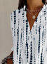 Chemises Femmes Rayé Décontracté Printemps / Automne Aucune élasticité Régulier Droit Boucle Régulier Col de Chemise