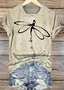 T-shirts Femmes Décontracté Imprimé d'Animal Été Quotidien Coupe Régulière Manches Courtes Col Rond Régulier Régulier