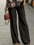 Deux Pièces Ensembles Femmes Décontracté Floral Printemps / Automne Polyester Naturel Quotidien Col Rond Top Avec Pantalons T.-N.-L.