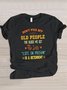 T-shirts Décontracté Été Lettres de texte Micro-élasticité Quotidien Coupe Régulière Manches Courtes Col Rond Trapèze pour Femmes