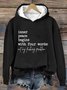 à Capuche Décontracté Printemps / Automne Lettres de texte Sweat-shirt à Capuche Quotidien Manches Longues Régulier Droit Régulier pour Femmes
