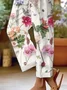 Pantalons Décontracté Floral Printemps / Automne Naturel Quotidien Coupe Régulière Pantalon droit Long Régulier pour Femmes