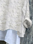 Blouses Décontracté Floral Printemps / Automne Imprimé Micro-élasticité Ample Manches Longues Droit Régulier pour Femmes