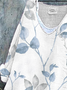 Blouses Décontracté Floral Printemps / Automne Polyester Imprimé Micro-élasticité Manches Longues Droit Régulier pour Femmes