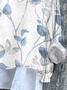 Blouses Décontracté Floral Printemps / Automne Polyester Imprimé Micro-élasticité Manches Longues Droit Régulier pour Femmes