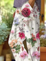 Pantalons Décontracté Floral Printemps / Automne Naturel Quotidien Coupe Régulière Pantalon droit Long Régulier pour Femmes