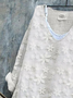 Blouses Décontracté Floral Printemps / Automne Imprimé Micro-élasticité Ample Manches Longues Droit Régulier pour Femmes