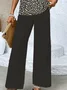 Deux Pièces Ensembles Décontracté Floral Été Polyester Aucune élasticité Coupe Régulière Top Avec Pantalons Trapèze Régulier pour Femmes