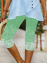 Pantalons Femmes Décontracté Floral Été Imprimé Aucune élasticité Quotidien Taille Élastique Régulier T.-N.-L.