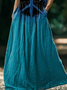 Femmes de Hippie Comme Image Col Rond Confortable Imprimé Robe Maxi Décontracté
