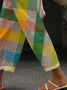 Pantalons Femmes Décontracté Bloc de Couleur Printemps / Automne Naturel Quotidien Coupe Régulière Long Droit Régulier