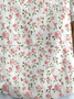 Blouses Décontracté Floral Été Polyester Aucune élasticité Demi Manche Régulier Droit Régulier pour Femmes