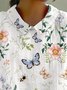 Blouses Imprimé d'Animal Décontracté Été Polyester Aucune élasticité Quotidien Demi Manche Régulier Droit pour Femmes