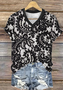 T-shirts Décontracté Floral Été Coton Quotidien Coupe Régulière Régulier Trapèze Régulier pour Femmes