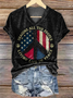 T-shirts Décontracté Été impression en 3D Micro-élasticité Quotidien Coupe Régulière Manches Courtes Col Rond Régulier pour Femmes
