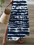 Femmes Abstrait Bleu Violacé Col V Confortable Imprimé Robe Maxi Décontracté