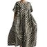 Femmes Rayé Comme Image Col Rond Confortable Robe Maxi Décontracté