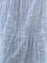 Femmes Rayé Bleu Rayé Col V Confortable Robe Maxi Décontracté