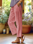 Pantalons Rayé Décontracté Printemps / Automne Imprimé Micro-élasticité Quotidien Taille Moyenne Droit Régulier pour Femmes