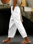 Pantalons Décontracté Printemps / Automne Libellule Coton Naturel Micro-élasticité Quotidien Long Régulier pour Femmes